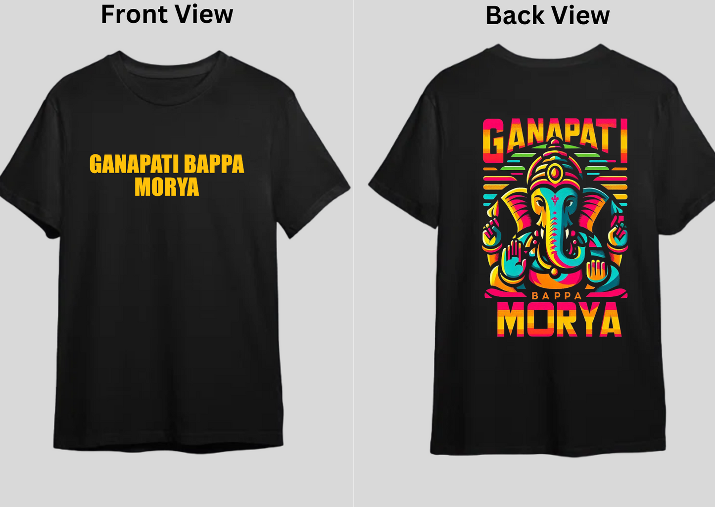 Ganapati Bappa Morya Regular Fit Tee