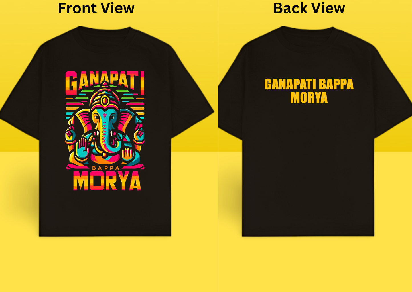 Ganapati Bappa Morya Oversized Tee