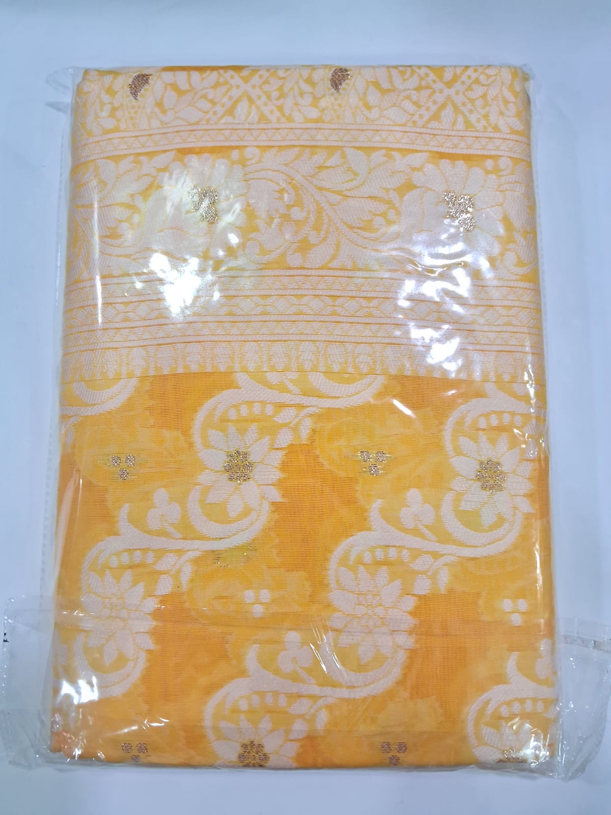 Yellow Silk Saree