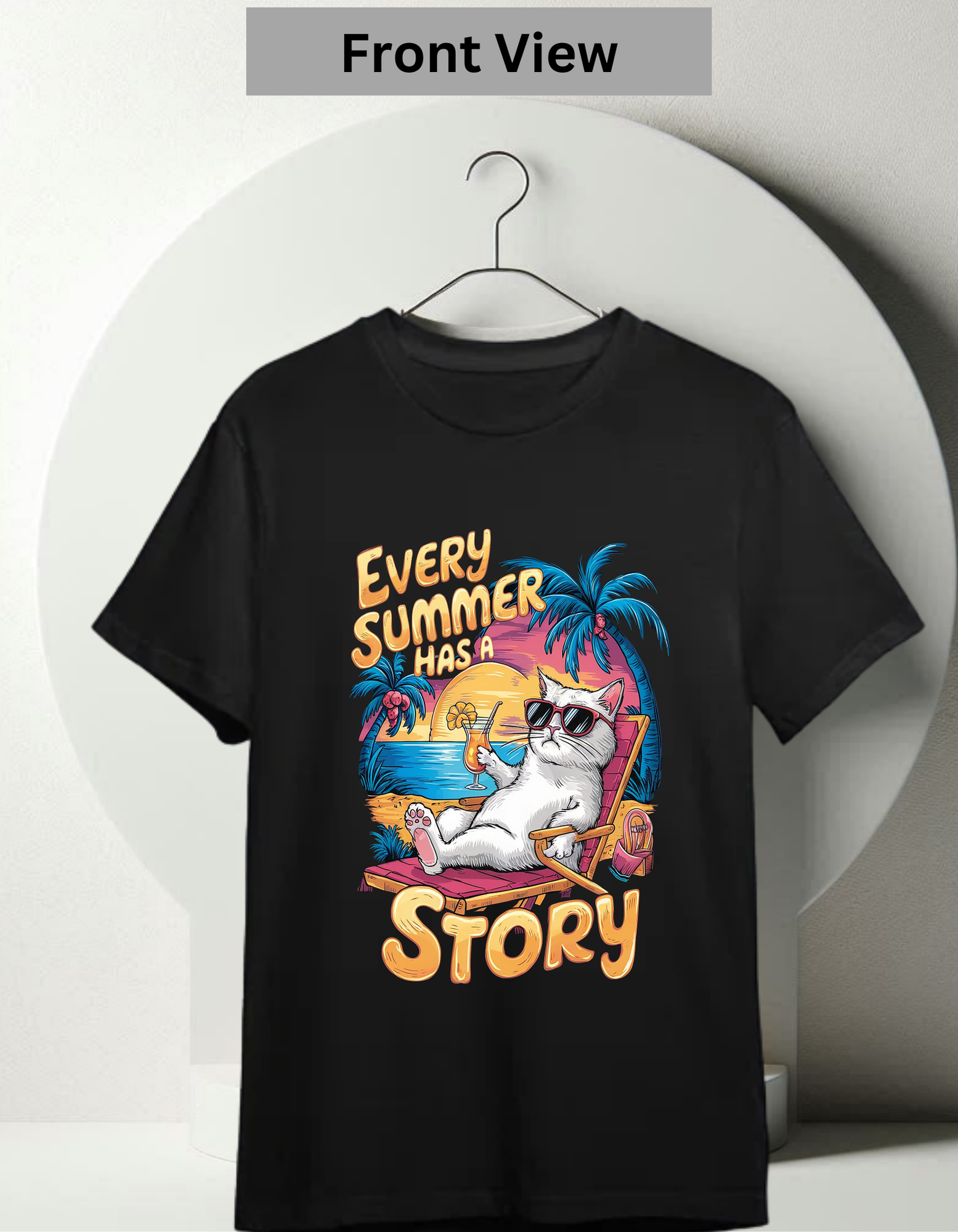 Beach Cat Regular Fit Tee