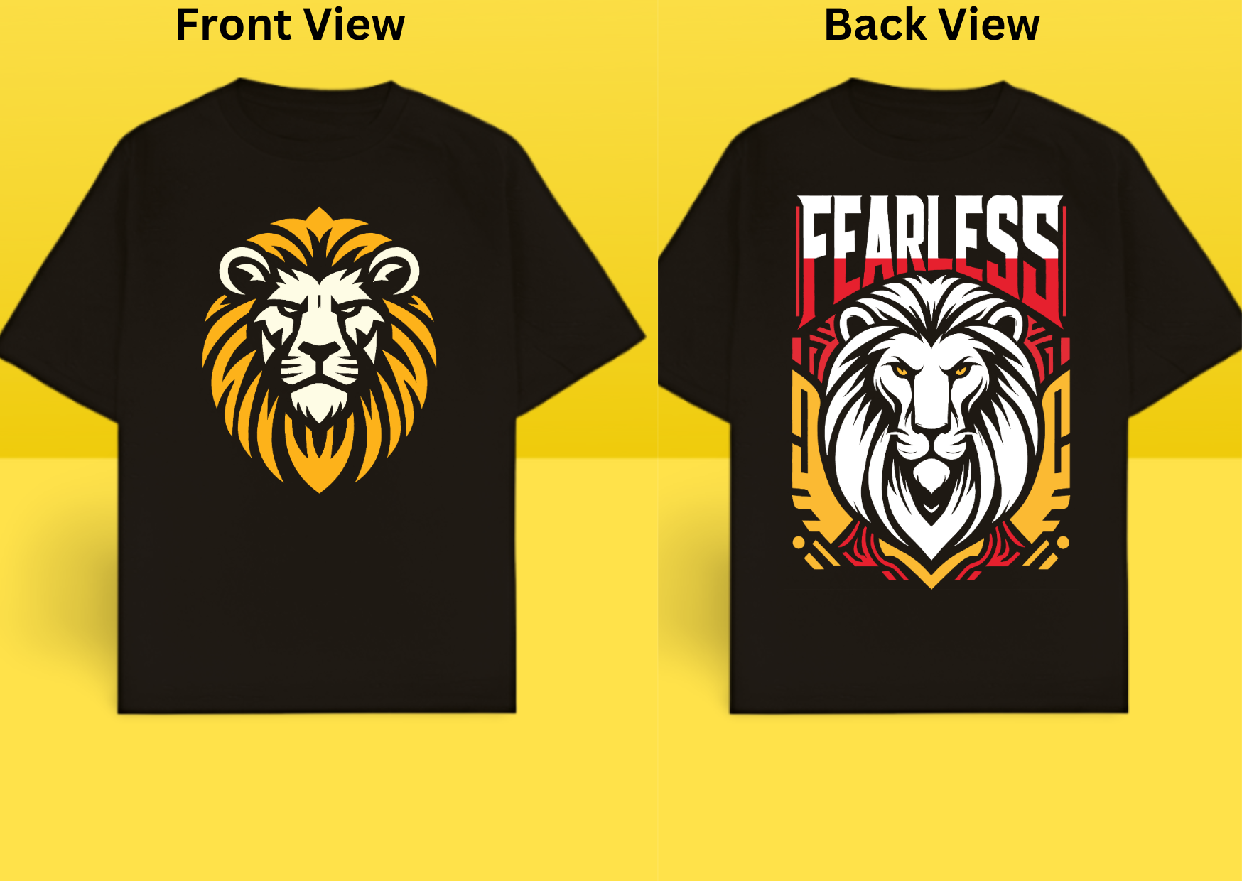 Fearless Lion Oversized Tee