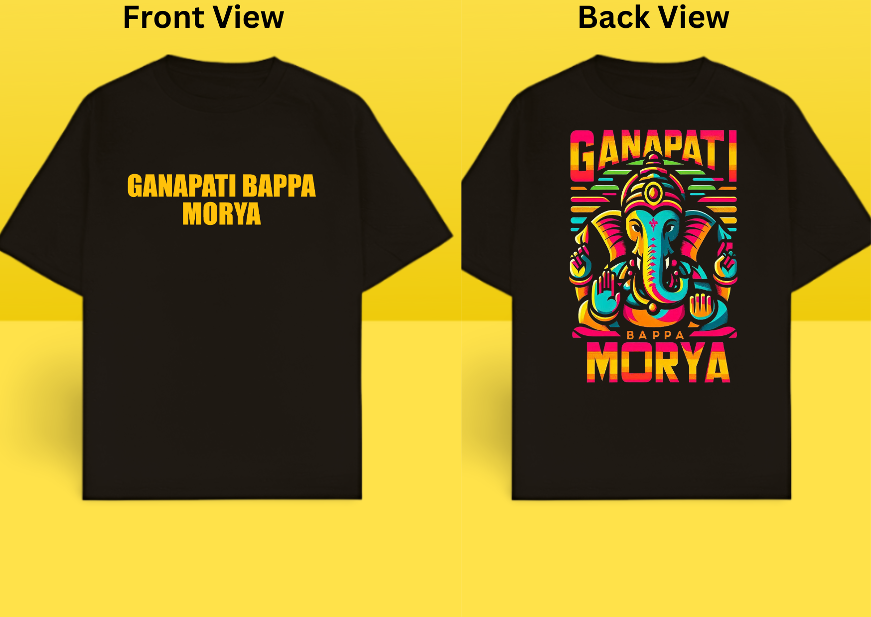 Ganapati Bappa Morya Oversized Tee