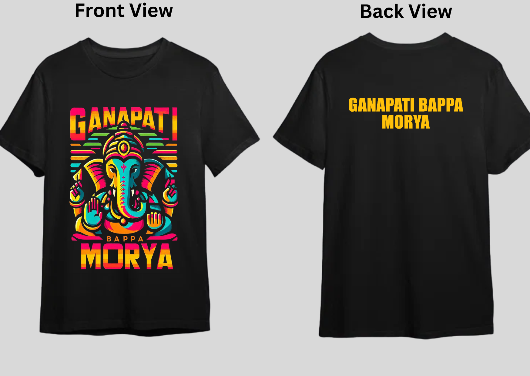 Ganapati Bappa Morya Regular Fit Tee